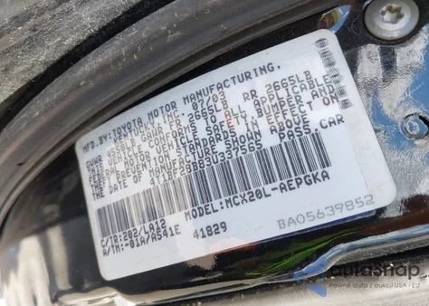 2003 Toyota Avalon Xls из США, поврежденный, VIN 4T1BF28B83U337565